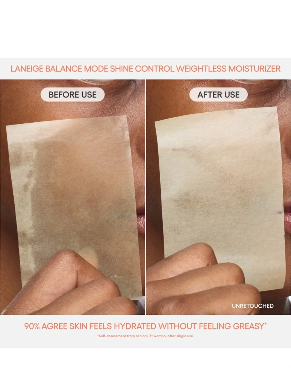 LANEIGE Peach-Toned Balance Mode Shine Control Moisturizer — NEW IN BOX✨